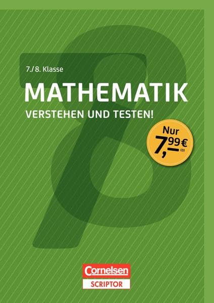 Mathematik - Verstehen und testen! 7./8. Klasse Study Guides