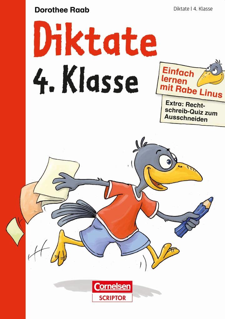 Einfach lernen mit Rabe Linus – Diktate 4. Klasse: Extra: Rechtschreib-Quiz zum Ausschneiden (Mein großer Lernspaß mit Rabe Linus) Study Guides