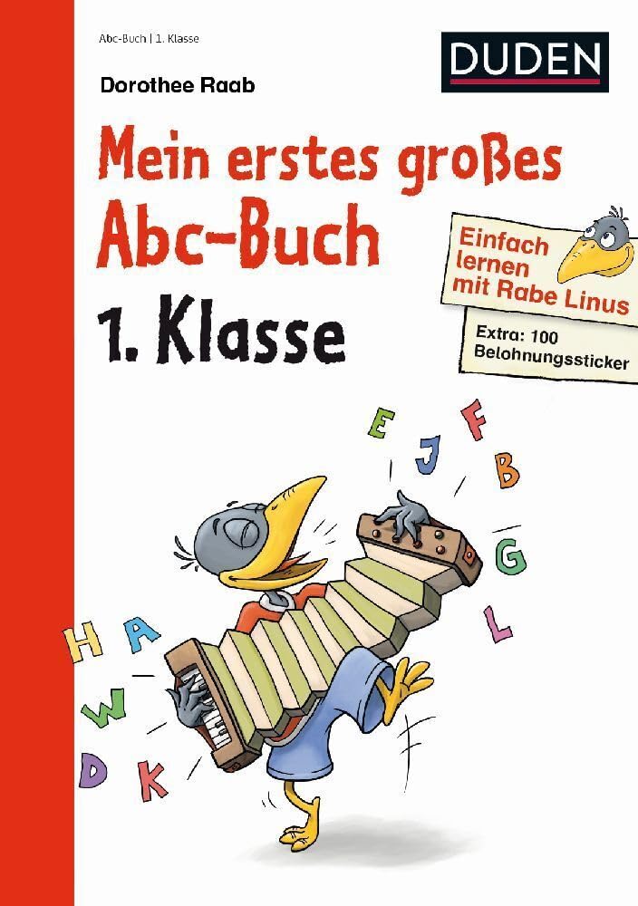 Einfach lernen mit Rabe Linus – Mein erstes großes Abc-Buch: Extra 100 Belohnungssticker (Mein großer Lernspaß mit Rabe Linus) Foreign Languages ​​& Dictionaries