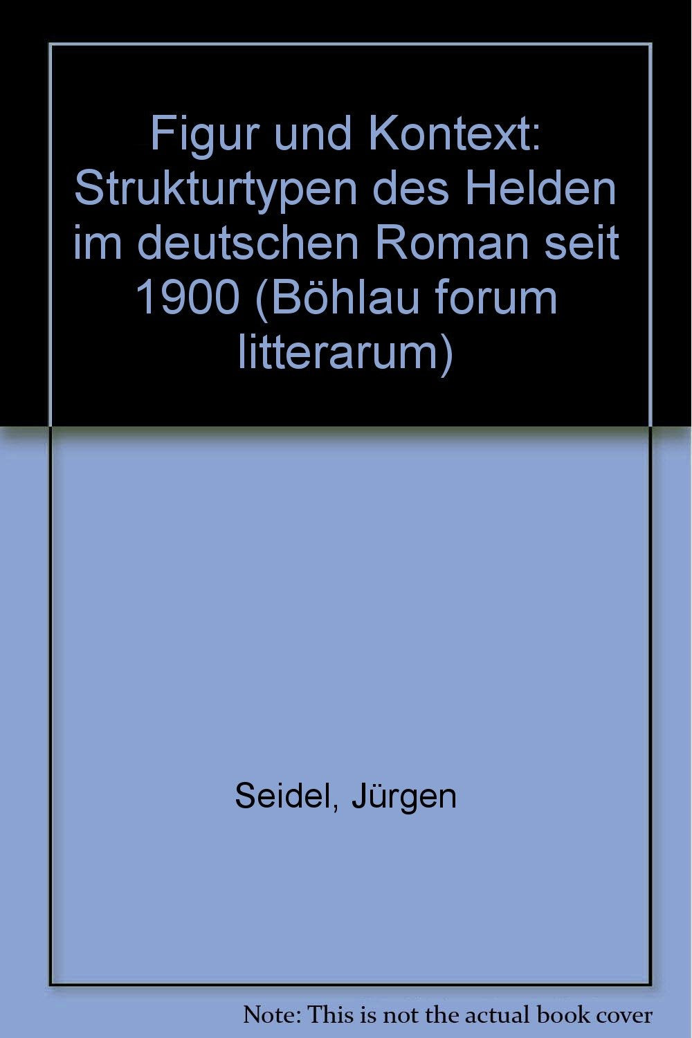 Figur und Kontext: Strukturtypen des "Helden" im deutschen Roman seit 1900 (Böhlau forum litterarum) Books