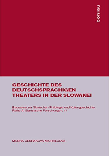 Geschichte des deutschsprachigen Theaters in der Slowakei Drama