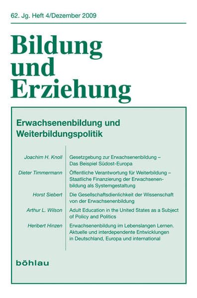 Erwachsenenbildung und Weiterbildungspolitik - Wissenschaft und Praxis im Spannungsfeld von Gesellschaft und Politik (Bildung und Erziehung) Books