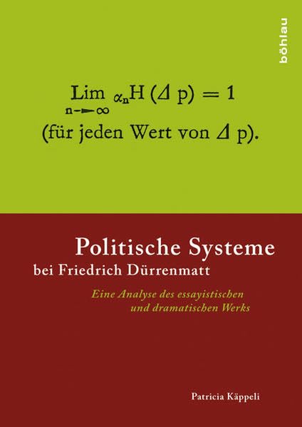 Politische Systeme bei Friedrich Dürrenmatt Contemporary literature