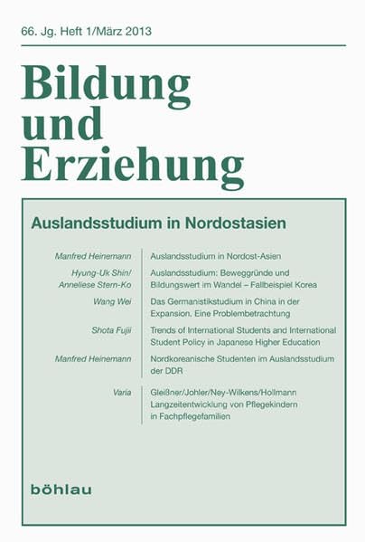 Auslandsstudium in Nordostasien General education