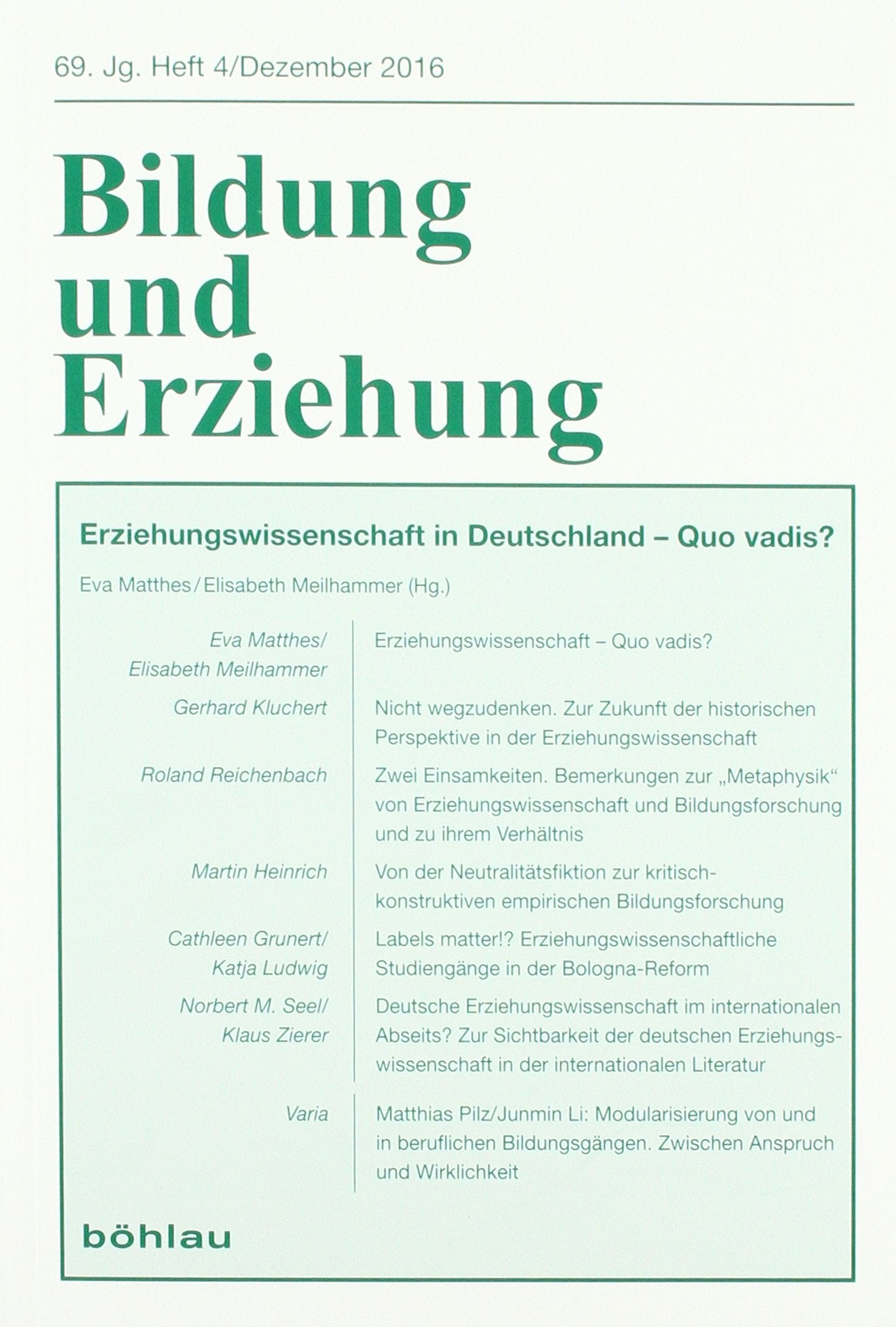 Erziehungswissenschaft in Deutschland - Quo vadis? book
