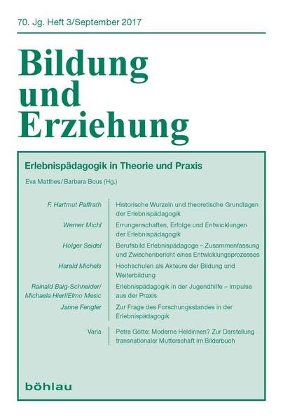Erlebnispädagogik in Theorie und Praxis Education & Training