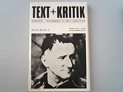 Bertolt Brecht - Text + Kritik, Sonderband II Books