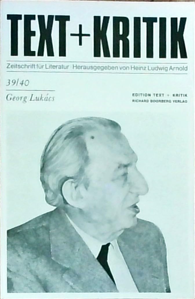 Georg Lukacs. Philosophy