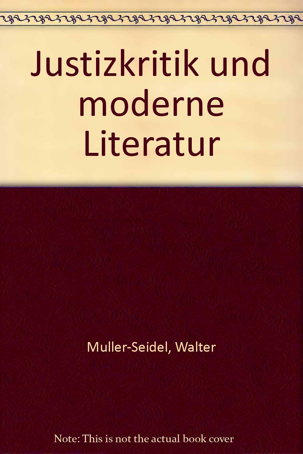 Justizkritik und moderne Literatur Books