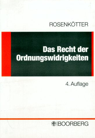 Das Recht der Ordnungswidrigkeiten. Kurzlehrbuch Books