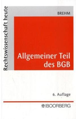 Product Image: Allgemeiner Teil des BGB