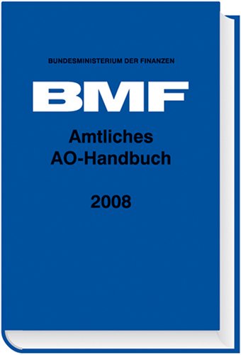 Amtliches AO-Handbuch 2008 Law