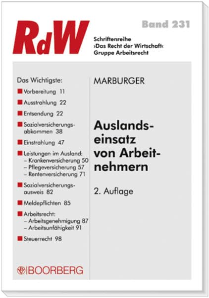 Auslandseinsatz von Arbeitnehmern Law
