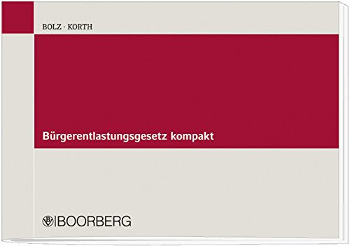 Bürgerentlastungsgesetz kompakt book