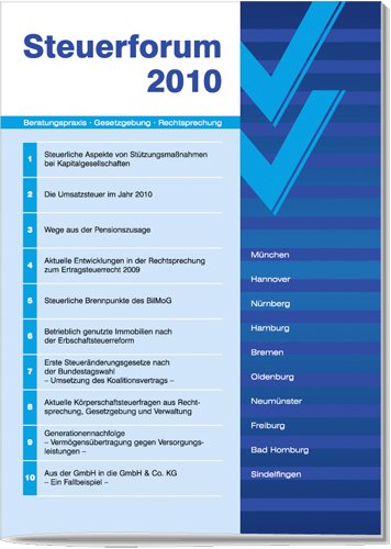 Die Umsatzsteuer im Jahr 2010: Steuerforum 2010 Law