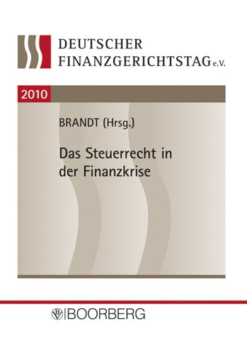 Steuerrecht in der Finanzkrise Law
