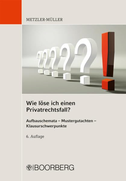 Wie löse ich einen Privatrechtsfall?: Aufbauschemata – Mustergutachten – Klausurschwerpunkte Law