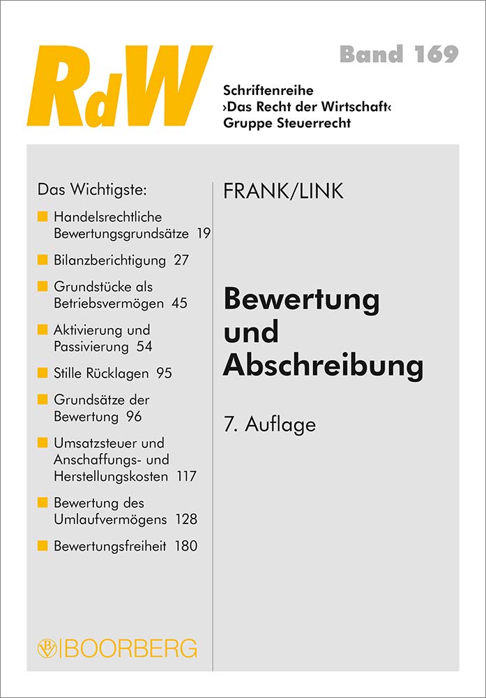 Product Image: Bewertung und Abschreibung