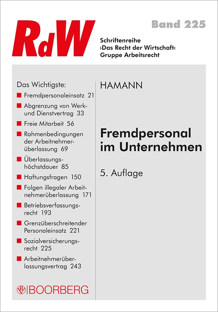 Fremdpersonal im Unternehmen Law