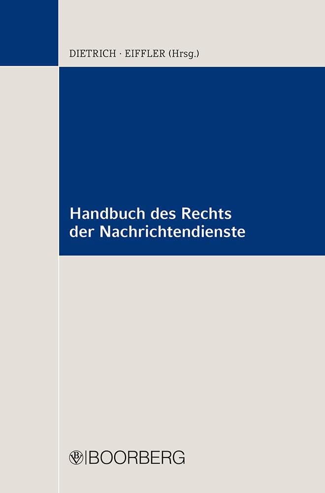 Handbuch des Rechts der Nachrichtendienste Law