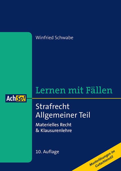 Strafrecht Allgemeiner Teil Law Books