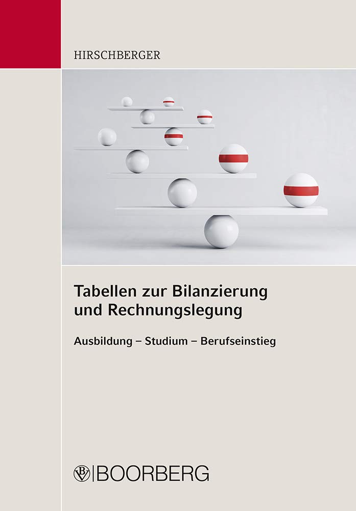 Tabellen zur Bilanzierung und Rechnungslegung Law