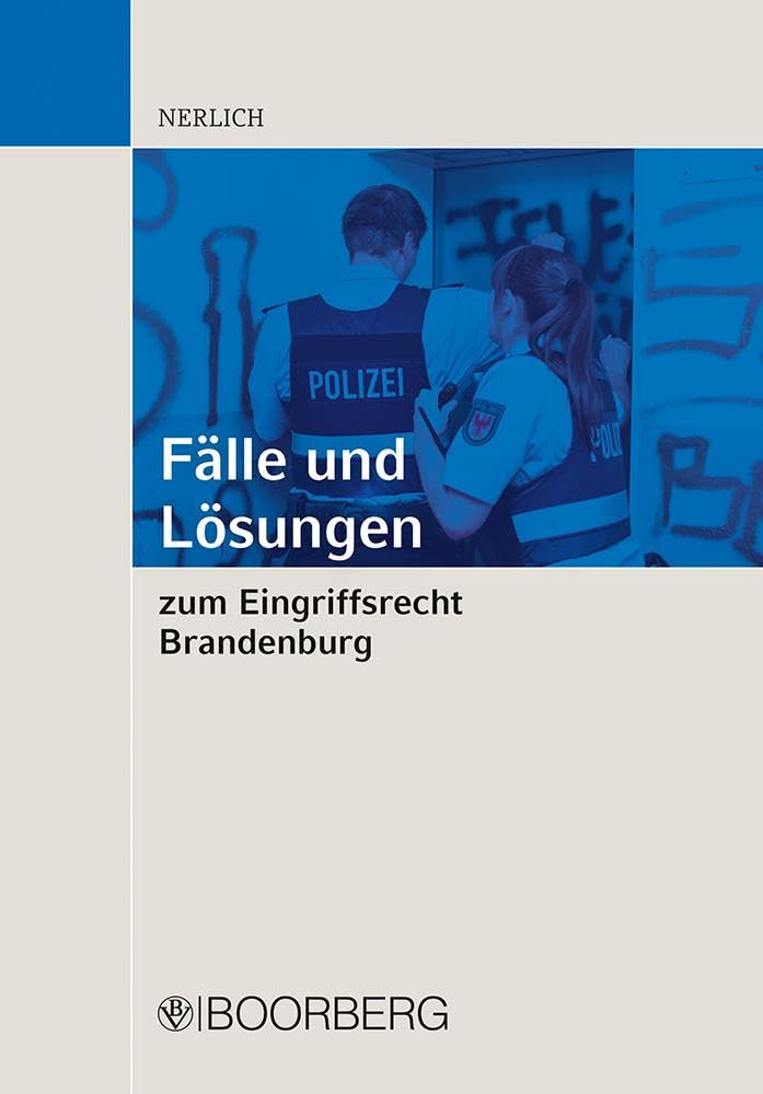 Fälle und Lösungen zum Eingriffsrecht Brandenburg book