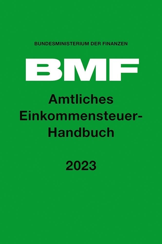 Amtliches Einkommensteuer-Handbuch 2023 Law