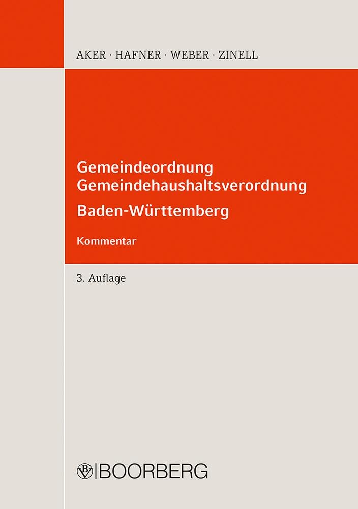 Gemeindeordnung, Gemeindehaushaltsverordnung Baden-Württemberg Law