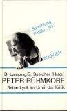 Peter Rühmkorf. Seine Lyrik im Urteil der Kritik Books