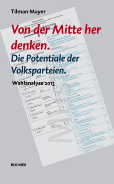 Von der Mitte her denken.: Die Potentiale der Volksparteien. Wahlanalyse 2013 Law
