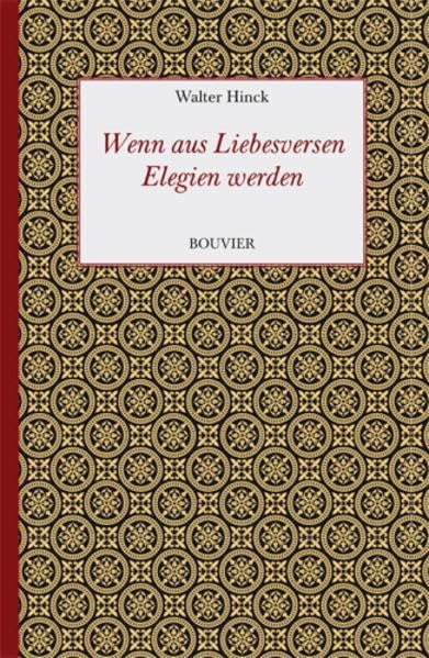 Wenn aus Liebesversen Elegien werden - Über verlorene Illusionen Contemporary literature