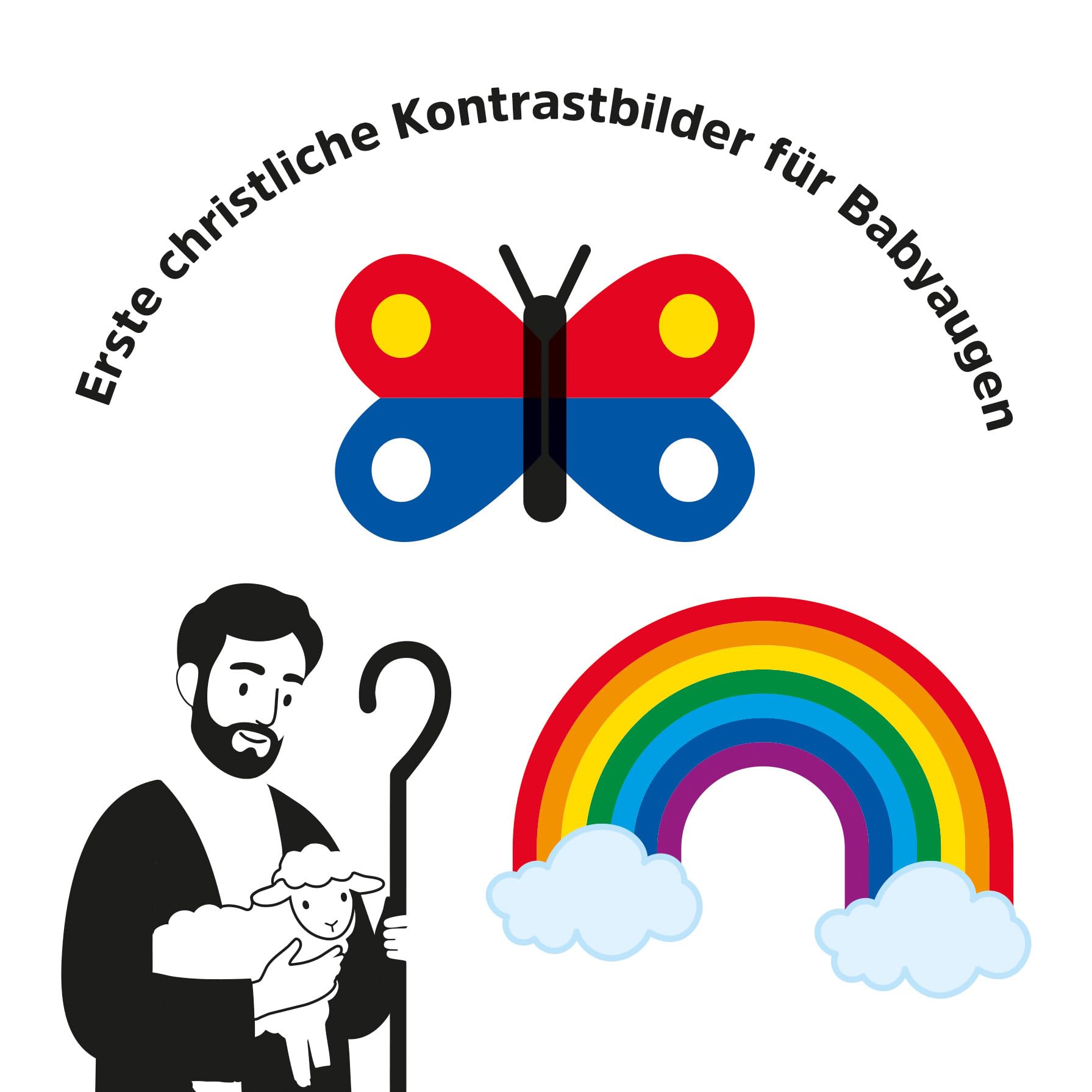 Erste christliche Kontrastbilder für Babyaugen - Schuber Health, Nutrition & Fitness