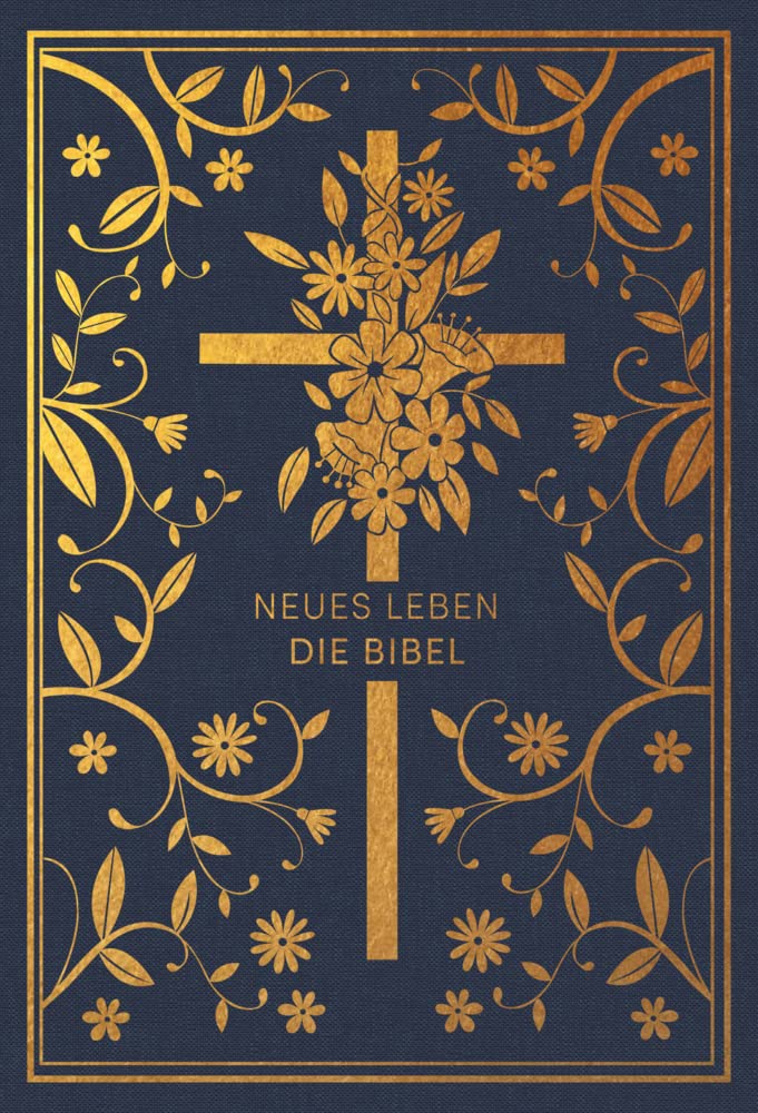 Neues Leben. Die Bibel - Golden Grace Edition, Marineblau Religion & Esotericism
