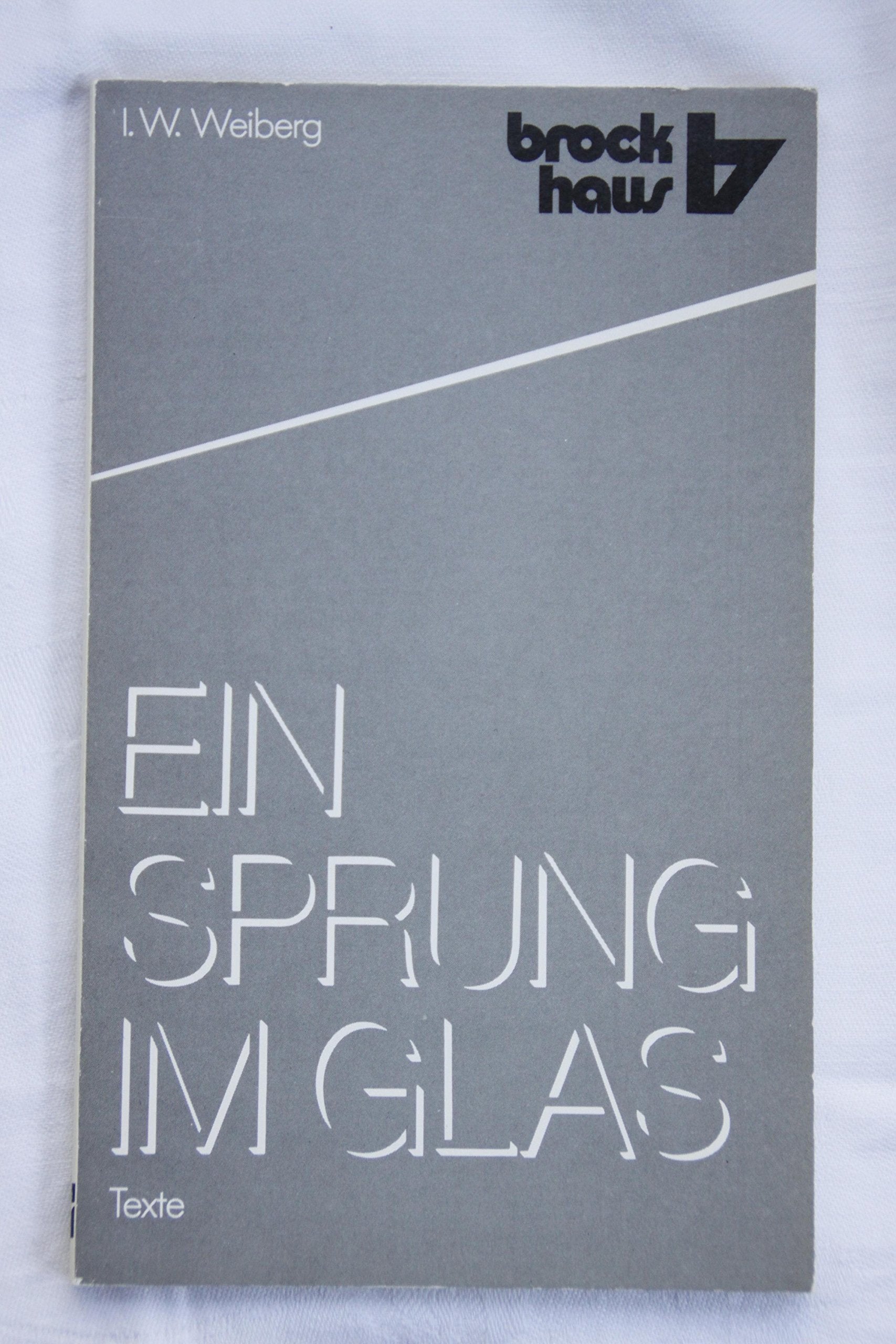 Ein Sprung im Glas: Texte (RBtaschenbücher) Books