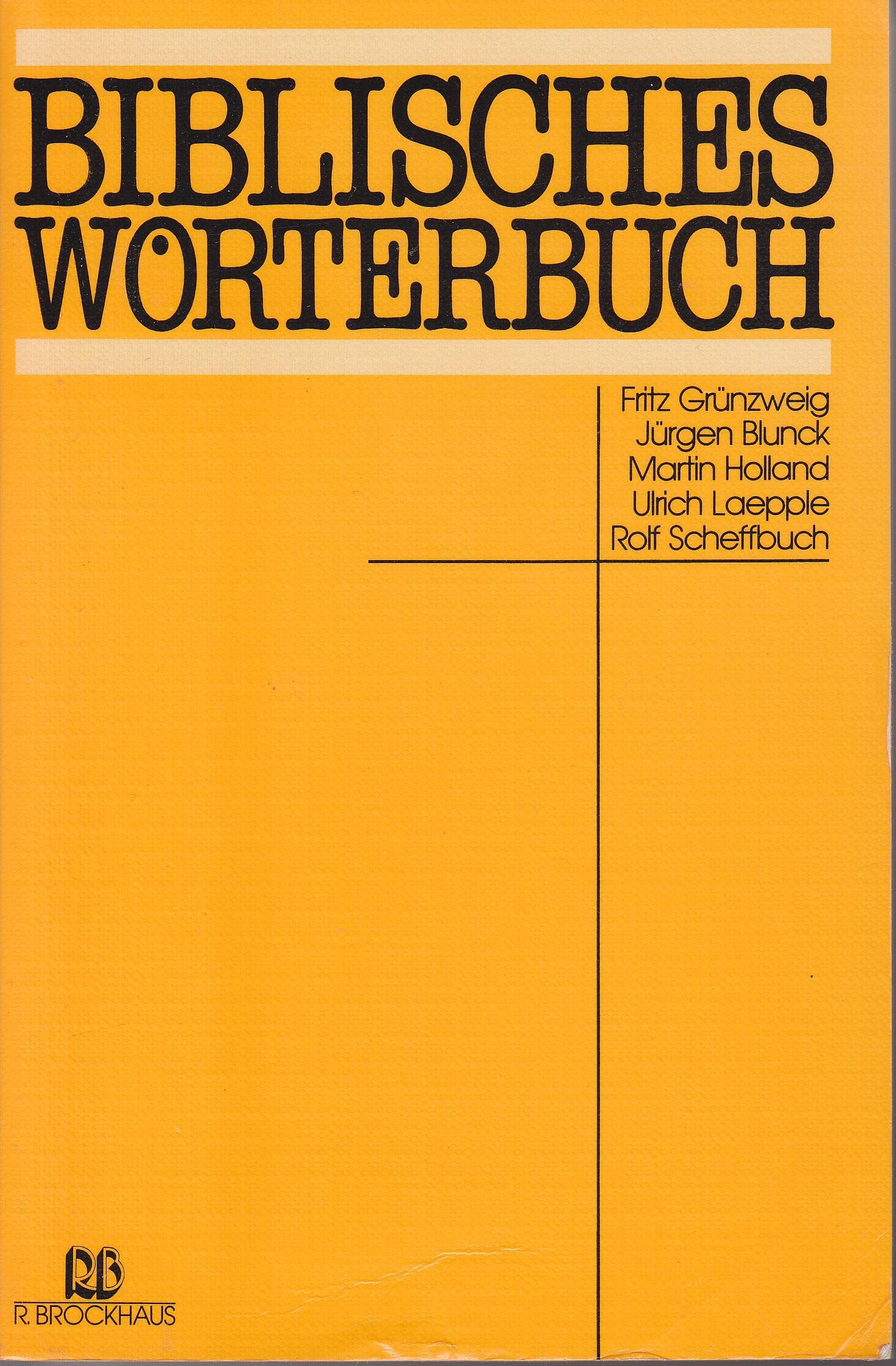 Biblisches Wörterbuch Reference Books