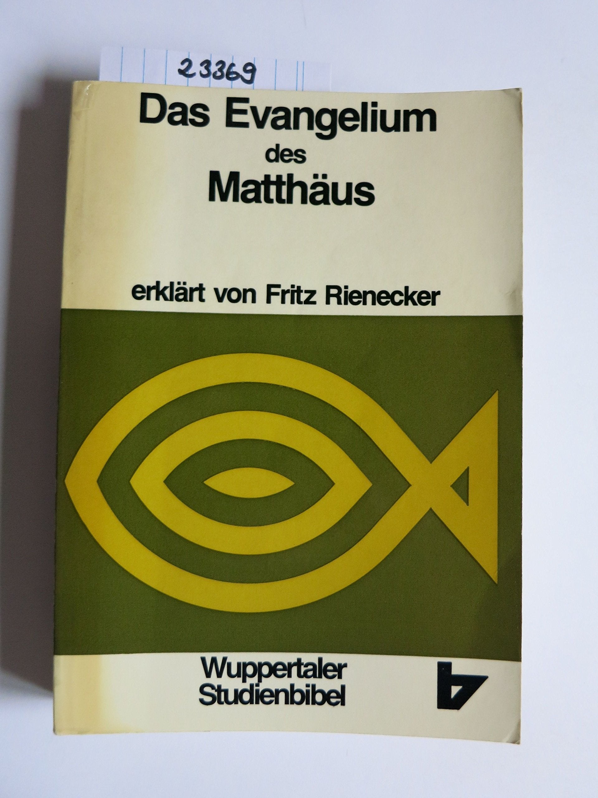 Wuppertaler Studienbibel, NT, Sonderausgabe, Bd.1, Das Evangelium des Matthäus Books