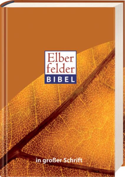 Elberfelder Bibel in großer Schrift, Motiv Blatt Religion & Esotericism