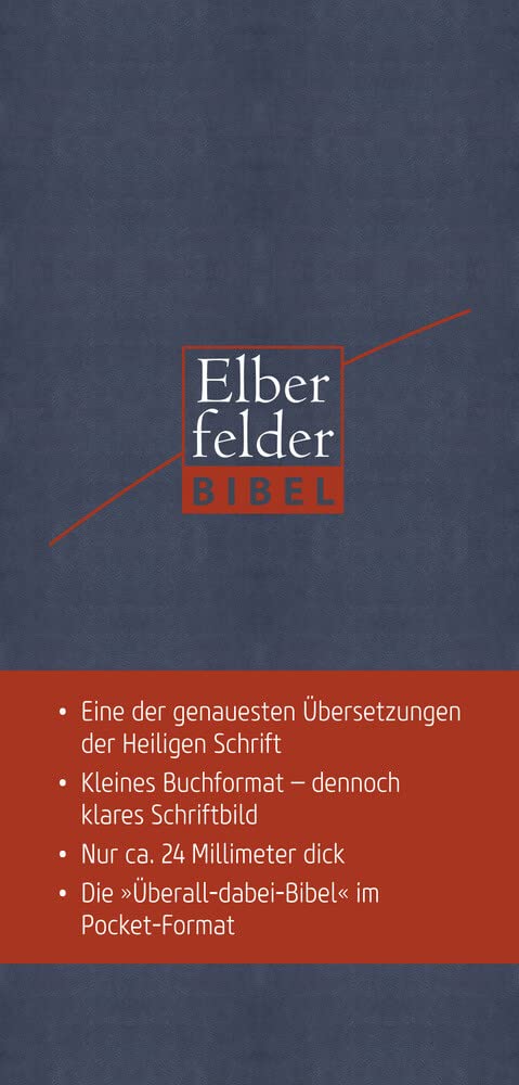 Elberfelder Bibel - Pocket Edition Kunstleder mit Reißverschluss Religion & Esotericism