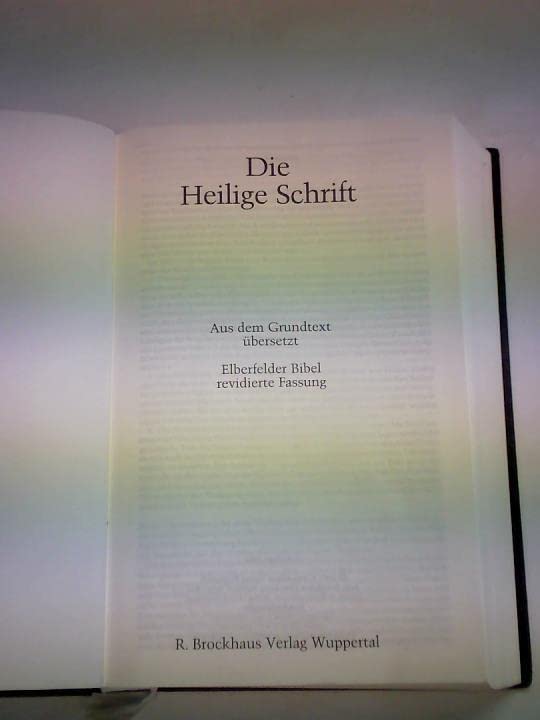 Elberfelder Bibel. Revidierte Ausgabe: Standardausgabe Reference Books