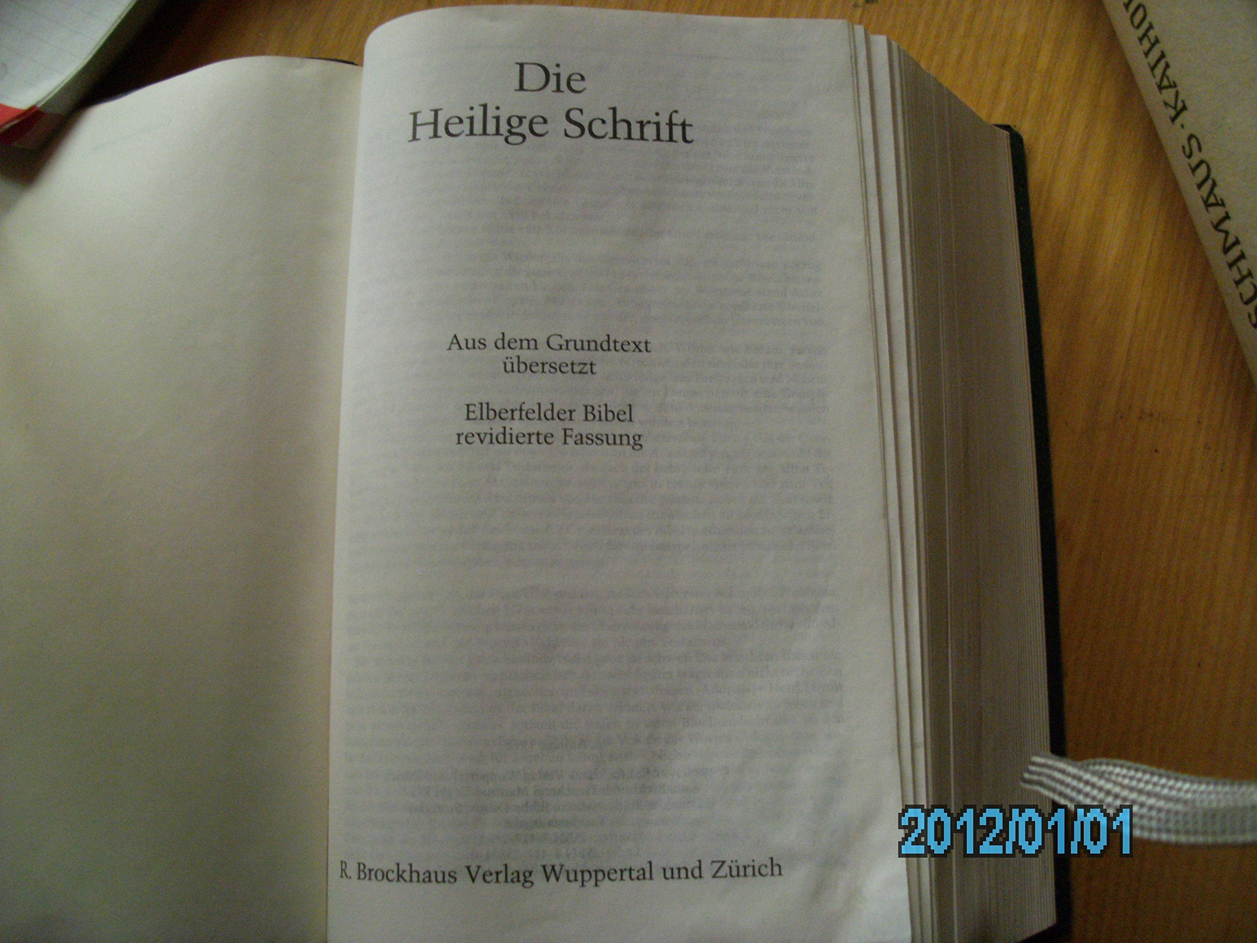 Elberfelder Bibel. Revidierte Ausgabe: Taschenausgabe Reference Books