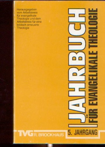 Jahrbuch für evangelikale Theologie: 1991 Books