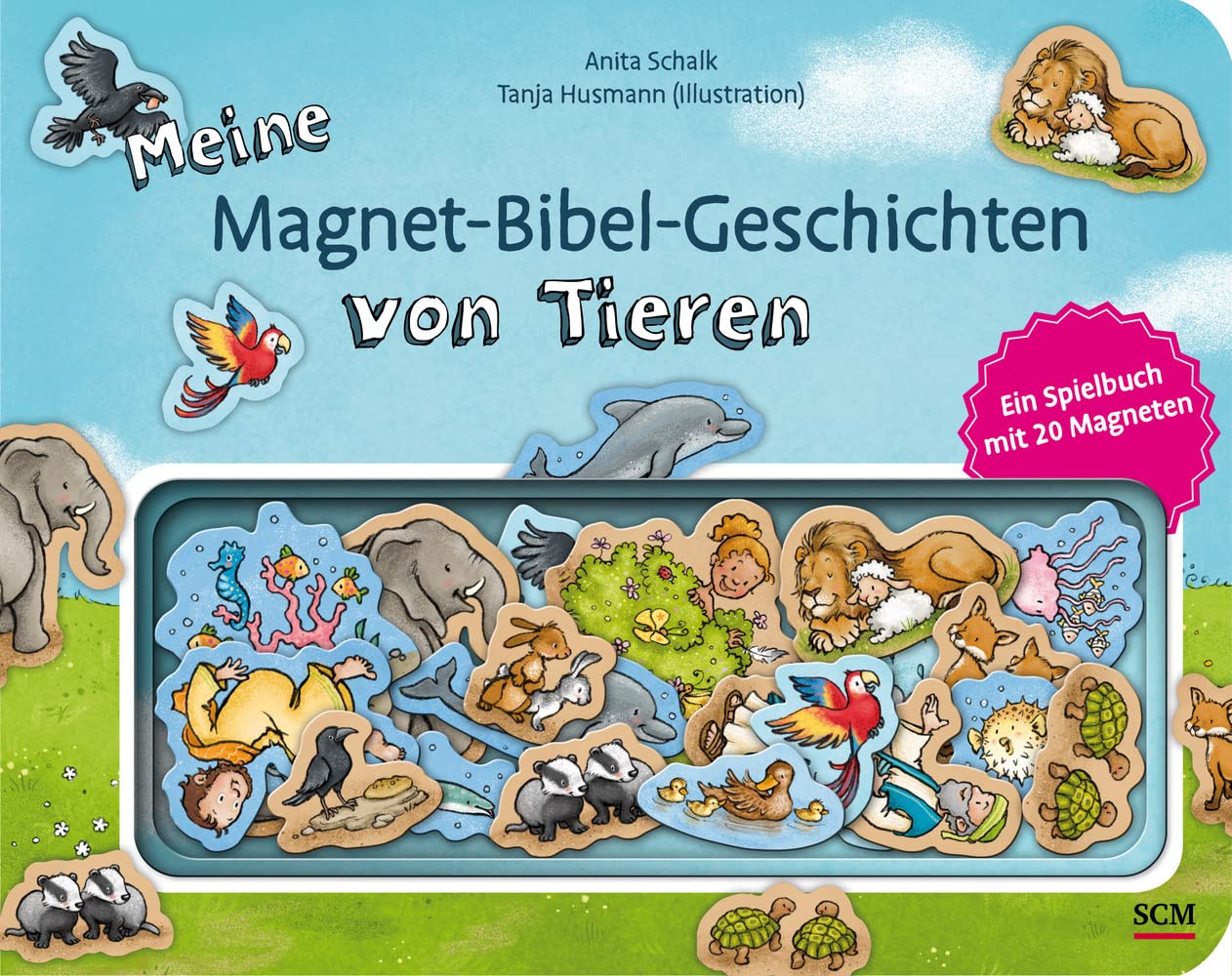 Meine Magnet-Bibel-Geschichten von Tieren: Ein Spielbuch mit 20 Magneten Non-fiction