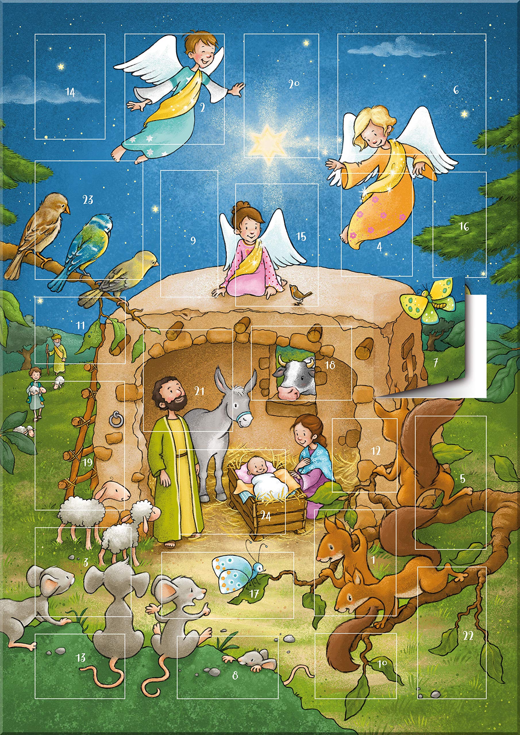 Der magnetische Adventskalender - Ein Stern leuchtet in der Nacht (Weihnachten für Kinder) Children's books
