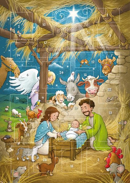 Der magnetische Adventskalender - Weihnachtsfreude in Betlehem (Weihnachten für Kinder) Children's books