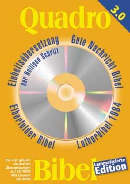 Quadro Bibel 3.0 - Lemmatisierte Edition: Die vier großen deutschen Übersetzungen und zwei Lexika zur Bibel auf CD-ROM Other software