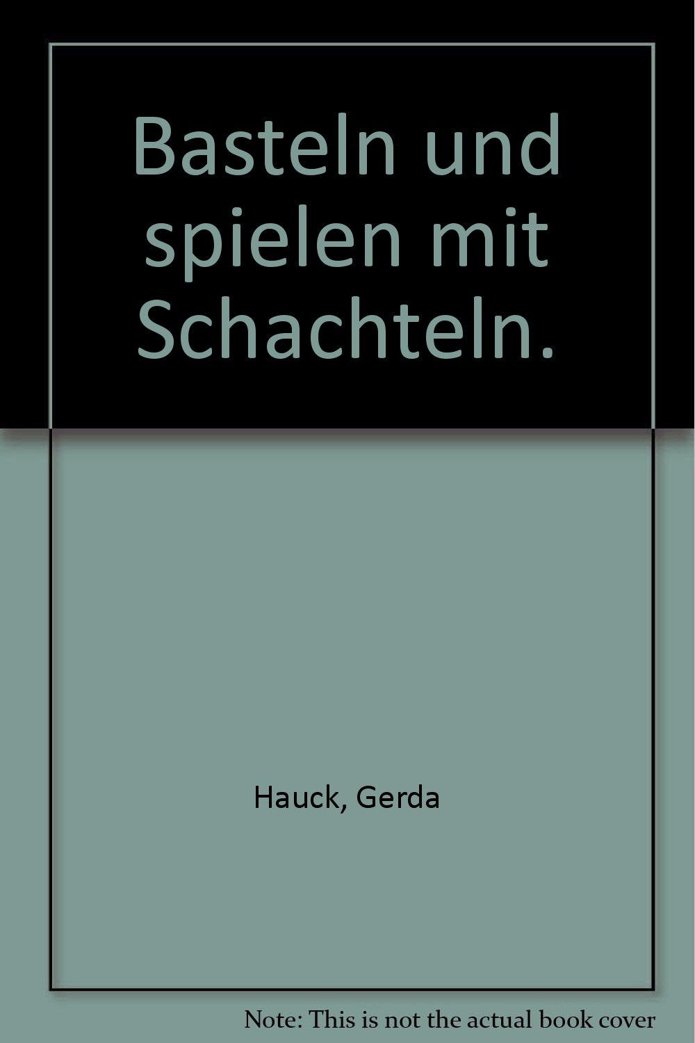 Basteln und spielen mit Schachteln. Leisure, Home & Garden