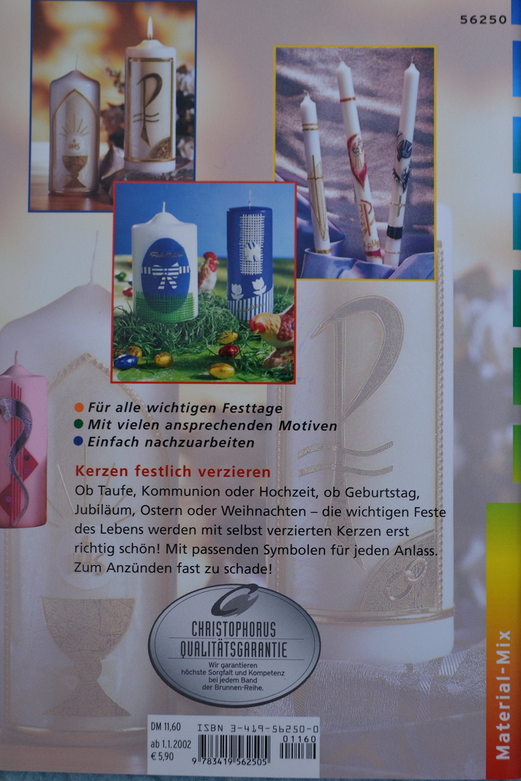 Brunnen-Reihe, Dekorative Kerzen für besondere Feste: Mit Vorlagen Hobbies & Crafts