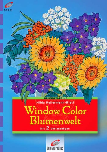 Window Color Blumenwelt: Mit 2 Vorlagebögen Hobbies & Crafts
