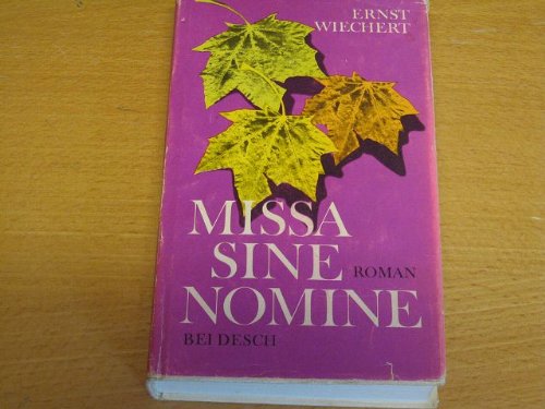 Missa sine nomine Books